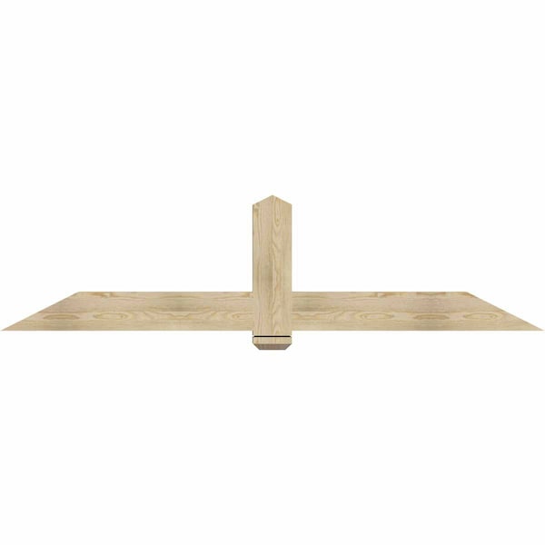 Ekena Millwork Eugene Rough Sawn Timber Gable Bracket, Douglas Fir, 84"W x 21"H x 4"D x 6"F, 6/12 Pitch GBW084X21X0406EUG00RDF - main
